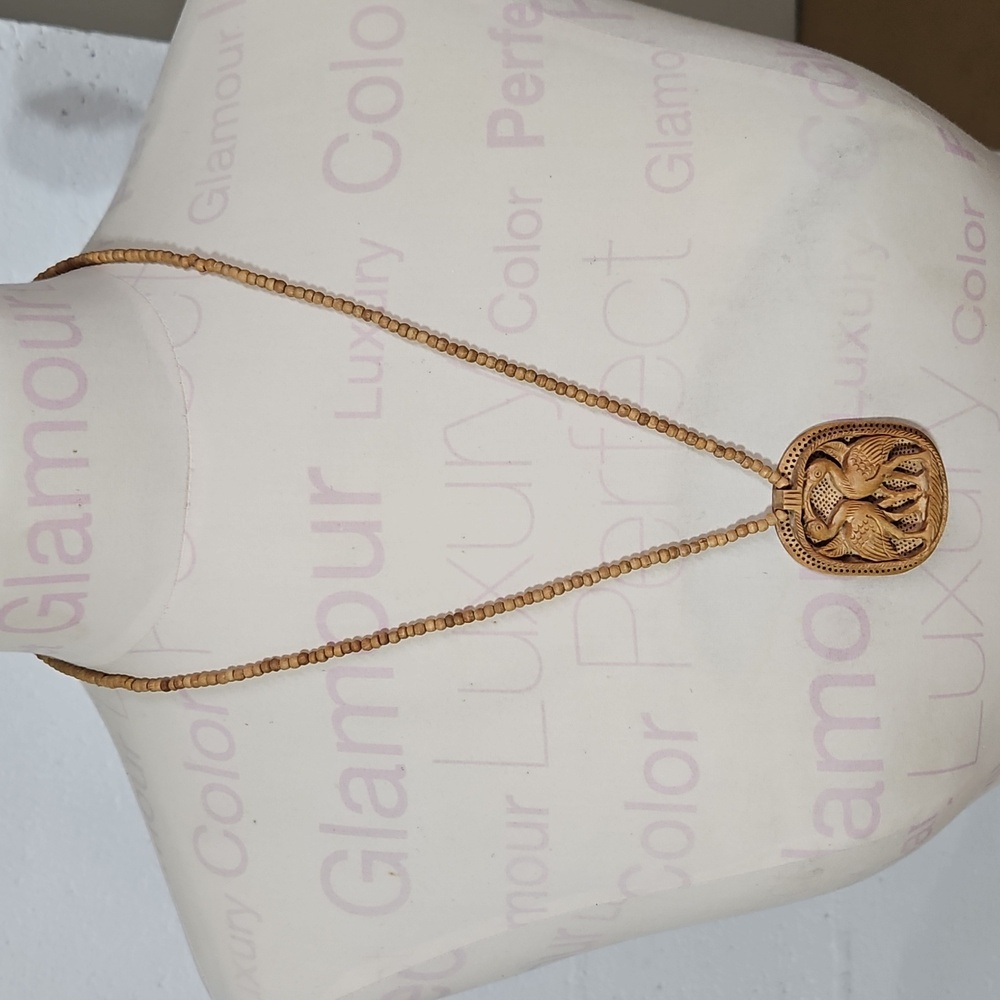Wood Pendant Necklace